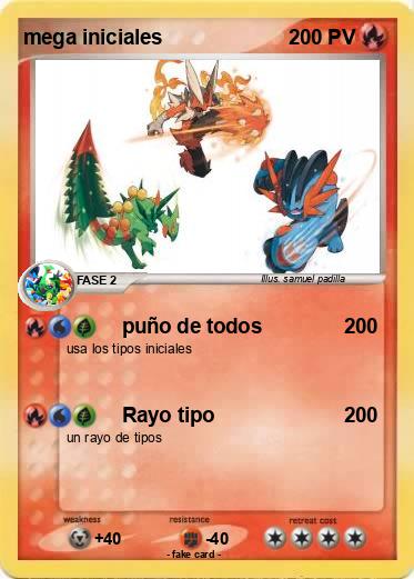 Pokemon mega iniciales
