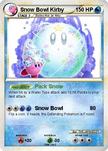 Pokemon Snow Bowl Kirby