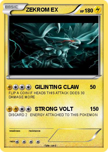 Pokemon ZEKROM EX