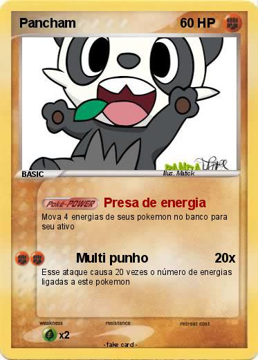 Pok mon Pancham 76 76 Presa De Energia My Pokemon Card