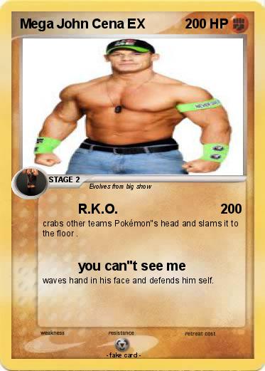 Pokemon Mega John Cena EX