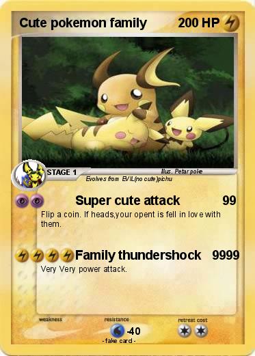 Pokemon Cute pokemon family