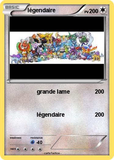 Pokemon légendaire
