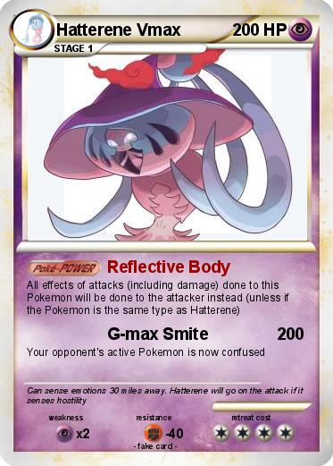 Pokemon Hatterene Vmax
