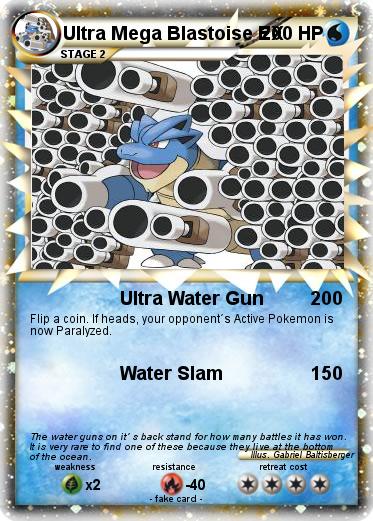 Pokemon Ultra Mega Blastoise EX