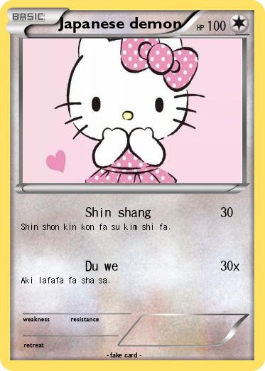 Pokemon Japanese demon