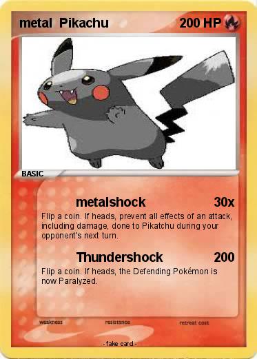 Pokemon metal  Pikachu
