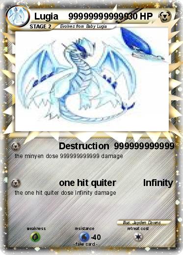 Pokemon Lugia    999999999999