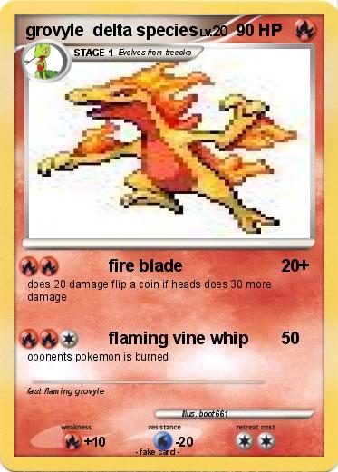 Pokemon grovyle  delta species