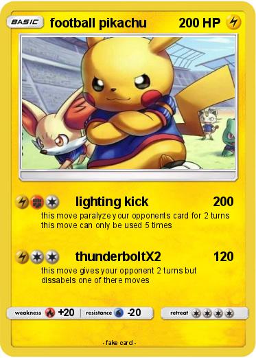 Pokemon football pikachu