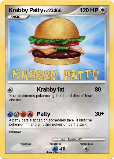 Pokemon Krabby Patty
