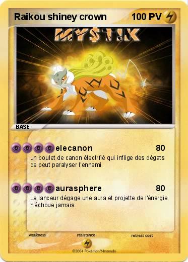 Pokemon Raikou shiney crown
