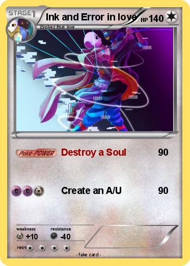 Pokemon Ink and Error in love