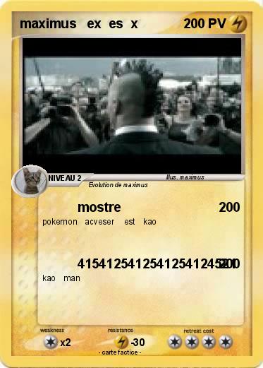 Pokemon maximus   ex  es  x