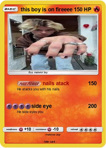 Pokemon this boy is on fireeee