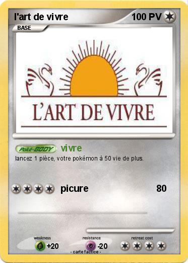 Pokemon l'art de vivre