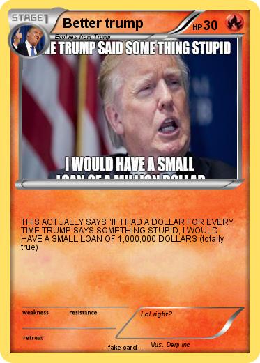 Pokemon Better trump