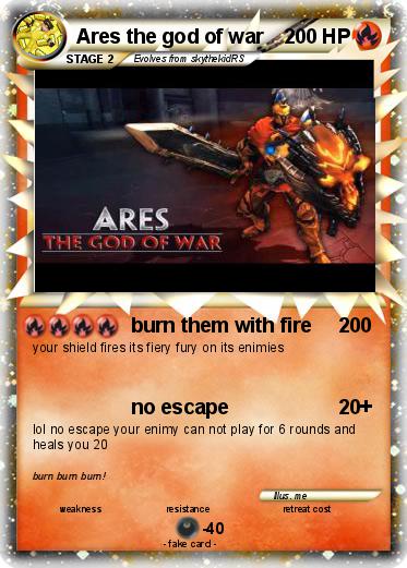 Pokemon Ares the god of war