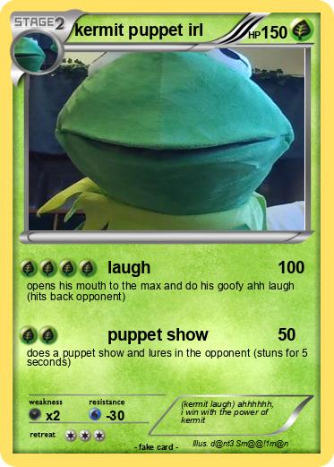 Pokemon kermit puppet irl