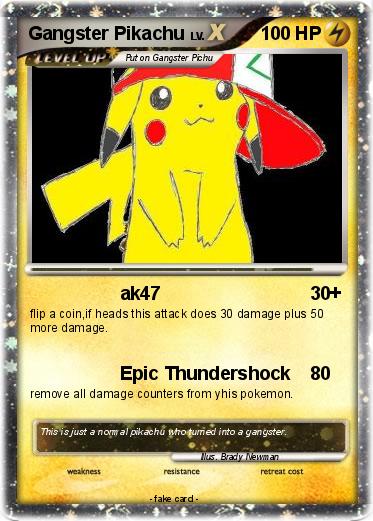 Pokemon Gangster Pikachu