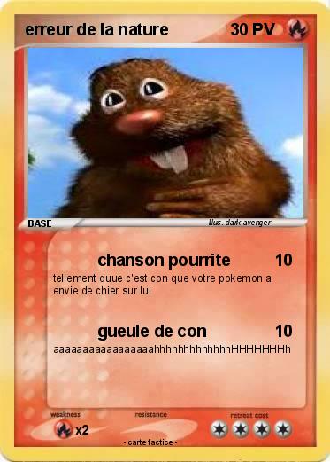 Pokemon erreur de la nature