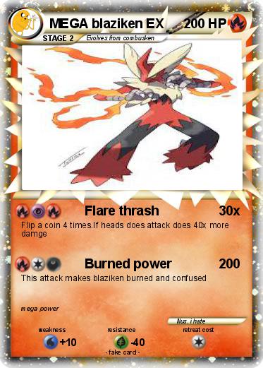 Pokemon MEGA blaziken EX