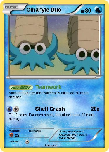 Pokemon Omanyte Duo