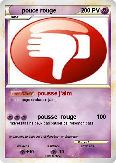Pokemon pouce rouge