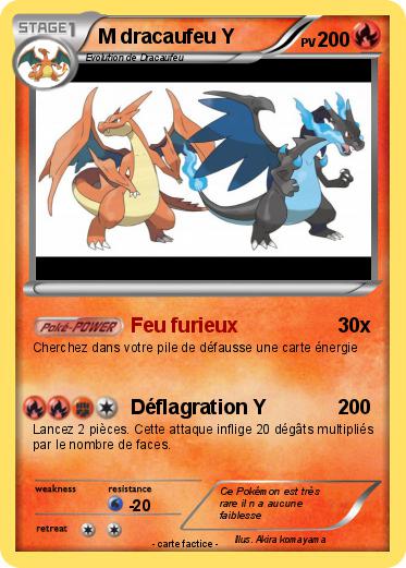 Pokemon M dracaufeu Y