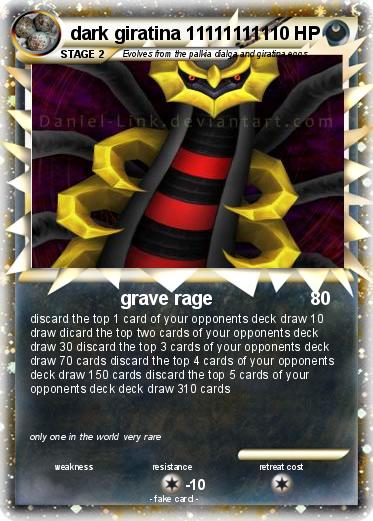 Pokemon dark giratina 11111111