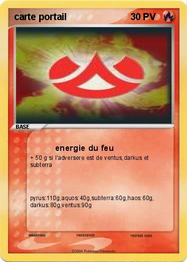 Pokemon carte portail