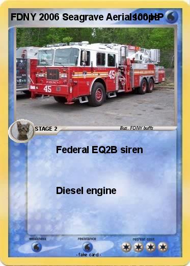 Pokemon FDNY 2006 Seagrave Aerialscope