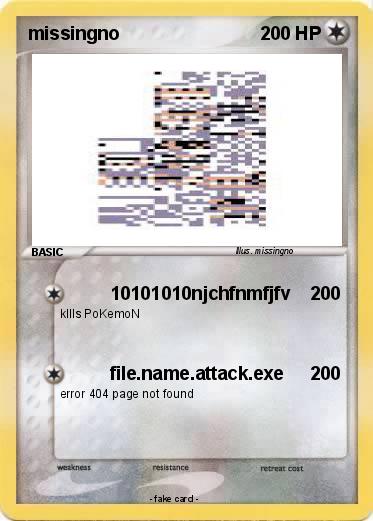 Pokemon missingno