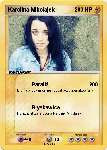 Pokemon Karolina Mikołajek