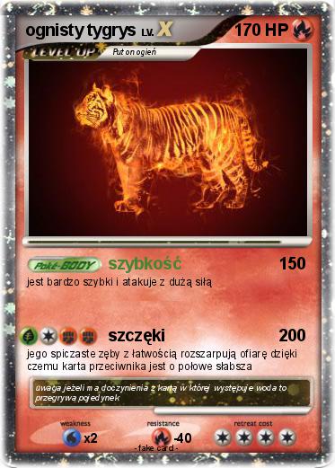 Pokemon ognisty tygrys