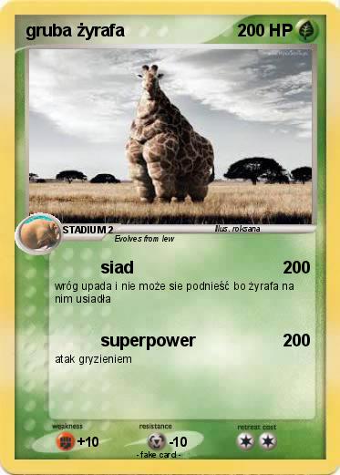 Pokemon gruba żyrafa