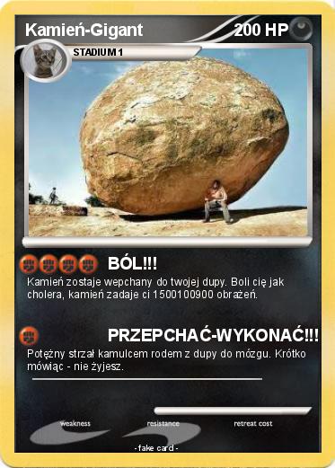Pokemon Kamień-Gigant